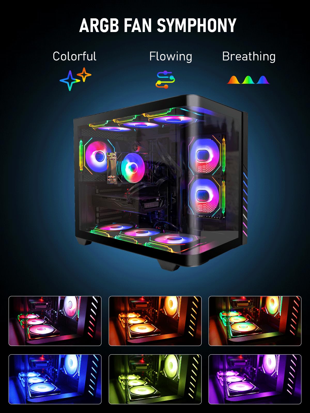 Amazon.co.jp: Evounic 水冷ゲーミングPCデスクトップ – i7-12700KF